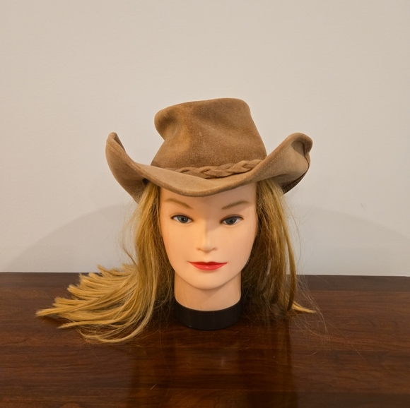Minnetonka Genuine Leather "The Outback Hat" Size Small Cowboy Hat - Picture 1 of 9